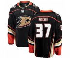 Anaheim Ducks #37 Nick Ritchie Fanatics Branded Black Home Breakaway Hockey Jersey
