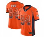 Denver Broncos #94 DeMarcus Ware Limited Orange Rush Drift Fashion Football Jersey