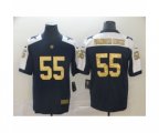 Dallas Cowboys #55 Leighton Vander Esch Navy Blue gold Vapor Untouchable Limited Player Football Jersey