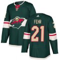 Minnesota Wild #21 Eric Fehr Authentic Green Home NHL Jersey