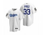 Los Angeles Dodgers David Price White 2020 World Series Replica Jersey