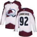 Colorado Avalanche #92 Gabriel Landeskog White Road Authentic Stitched NHL Jersey