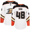 Anaheim Ducks #48 Logan Shaw Authentic White Away NHL Jersey