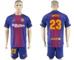2017-18 Barcelona 23 UMTITI Home Soccer Jersey