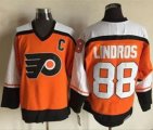 Philadelphia Flyers #88 Eric Lindros Orange CCM Throwback Stitched NHL Jersey