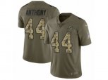 Miami Dolphins #44 Stephone Anthony Limited Olive Camo 2017 Salute to Service NFL Jersey