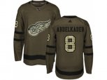 Detroit Red Wings #8 Justin Abdelkader Green Salute to Service Stitched NHL Jersey