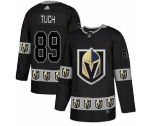 Vegas Golden Knights #89 Alex Tuch Authentic Black Team Logo Fashion NHL Jersey