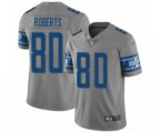 Detroit Lions #80 Michael Roberts Limited Gray Inverted Legend Football Jersey