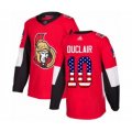 Ottawa Senators #10 Anthony Duclair Authentic Red USA Flag Fashion Hockey Jersey