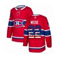 Montreal Canadiens #22 Dale Weise Authentic Red USA Flag Fashion Hockey Jersey