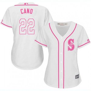 Women\'s Seattle Mariners #22 Robinson Cano Authentic White Fashion Cool Base MLB Jersey