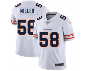 Denver Broncos #58 Von Miller White Team Logo Fashion Limited Football Jersey