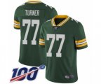 Green Bay Packers #77 Billy Turner Green Team Color Vapor Untouchable Limited Player 100th Season Football Jersey