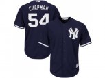 New York Yankees #54 Aroldis Chapman Replica Navy Blue Alternate MLB Jersey