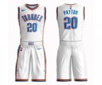 Oklahoma City Thunder #20 Gary Payton Swingman White Basketball Suit Jersey - Association Edition