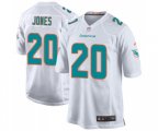 Miami Dolphins #20 Reshad Jones Game White Football Jersey