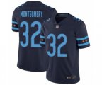 Chicago Bears #32 David Montgomery Limited Navy Blue City Edition Football Jersey