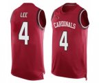 Arizona Cardinals #4 Andy Lee Limited Red Player Name & Number Tank Top Football Jersey