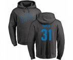 Detroit Lions #31 Teez Tabor Ash One Color Pullover Hoodie