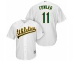 Oakland Athletics Dustin Fowler Replica White Home Cool Base Baseball Player Jersey