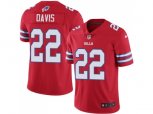 Buffalo Bills #22 Vontae Davis Red Stitched NFL Limited Rush Jersey