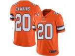 Denver Broncos #20 Brian Dawkins Limited Orange Rush NFL Jersey