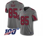 Arizona Cardinals #85 Charles Clay Limited Silver Inverted Legend 100th Season Football Jersey