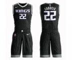Sacramento Kings #22 Bruno Caboclo Swingman Black Basketball Suit Jersey Statement Edition