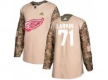 Detroit Red Wings #71 Dylan Larkin Camo Authentic Veterans Day Stitched NHL Jersey