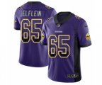 Minnesota Vikings #65 Pat Elflein Limited Purple Rush Drift Fashion NFL Jersey