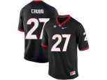 Men's Georgia Bulldogs Nick Chubb #27 College Football Limited Jerseys - Black