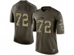 Carolina Panthers #72 Taylor Moton Limited Green Salute to Service NFL Jersey