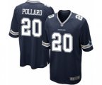 Dallas Cowboys #20 Tony Pollard Game Navy Blue Team Color Football Jersey