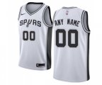 San Antonio Spurs Customized Swingman White Home Basketball Jersey - Association Edition