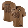 Los Angeles Rams #99 Aaron Donald Nike Brown 2023 Salute To Service Limited Jersey