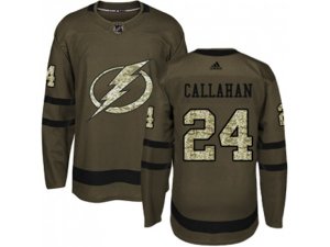 Tampa Bay Lightning #24 Ryan Callahan Green Salute to Service Stitched NHL Jersey