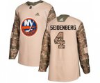 New York Islanders #4 Dennis Seidenberg Authentic Camo Veterans Day Practice NHL Jersey