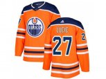 Edmonton Oilers #27 Milan Lucic Orange Home Authentic Stitched NHL Jersey