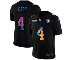 Las Vegas Raiders #4 Derek Carr Multi-Color Black 2020 NFL Crucial Catch Vapor Untouchable Limited Jersey