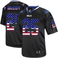 Buffalo Bills #25 LeSean McCoy Elite Black USA Flag Fashion NFL Jersey
