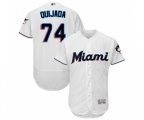 Miami Marlins Jose Quijada White Home Flex Base Authentic Collection Baseball Player Jersey
