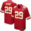 Kansas City Chiefs #29 Eric Berry Game Red Team Color NFL Jersey