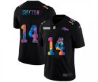 Denver Broncos #14 Courtland Sutton Multi-Color Black 2020 NFL Crucial Catch Vapor Untouchable Limited Jersey