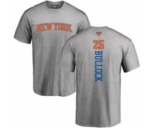 New York Knicks #25 Reggie Bullock Ash Backer T-Shirt