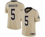 New Orleans Saints #5 Teddy Bridgewater Limited Gold Inverted Legend Football Jersey