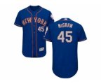 New York Mets #45 Tug McGraw Royal-Gray Flexbase Authentic Collection Stitched Baseball Jersey