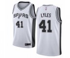 San Antonio Spurs #41 Trey Lyles Swingman White Basketball Jersey - Association Edition