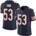 Chicago Bears #53 John Timu Navy Blue Team Color Vapor Untouchable Limited Player NFL Jersey
