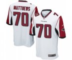 Atlanta Falcons #70 Jake Matthews Game White Football Jersey